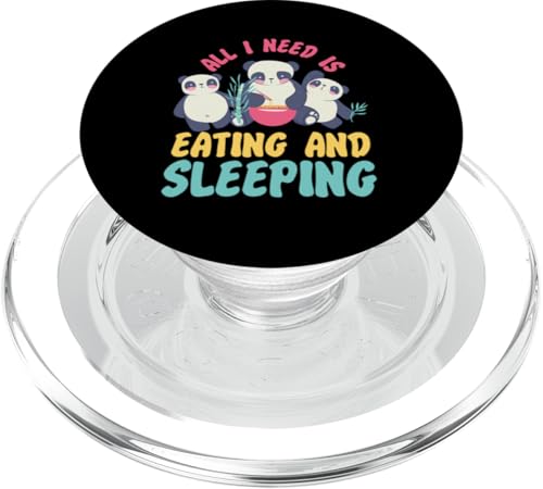 Panda: Alles was ich brauche ist Essen und Schlafen PopSockets PopGrip für MagSafe Panda: Alles was ich brauche ist Essen und Schlafen PopSockets PopGrip für MagSafe von Cute Asian Panda Bear Designs For Kids