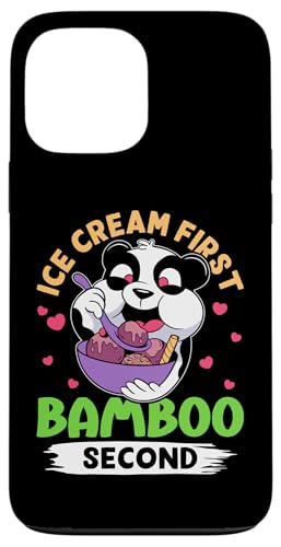 Panda: Eiscreme an erster Stelle, Bambus an zweiter Stelle Hülle für iPhone 13 Pro Max Panda: Eiscreme an erster Stelle, Bambus an zweiter Stelle Hülle für iPhone 13 Pro Max von Cute Asian Panda Bear Designs For Kids