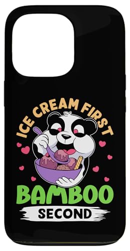 Panda: Eiscreme an erster Stelle, Bambus an zweiter Stelle Hülle für iPhone 13 Pro Panda: Eiscreme an erster Stelle, Bambus an zweiter Stelle Hülle für iPhone 13 Pro von Cute Asian Panda Bear Designs For Kids