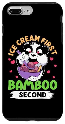 Panda: Eiscreme an erster Stelle, Bambus an zweiter Stelle Hülle für iPhone 7 Plus/8 Plus Panda: Eiscreme an erster Stelle, Bambus an zweiter Stelle Hülle für iPhone 7 Plus/8 Plus von Cute Asian Panda Bear Designs For Kids