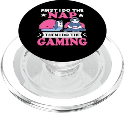 Panda: Erst mache ich ein Nickerchen, dann spiele ich PopSockets PopGrip für MagSafe Panda: Erst mache ich ein Nickerchen, dann spiele ich PopSockets PopGrip für MagSafe von Cute Asian Panda Bear Designs For Kids