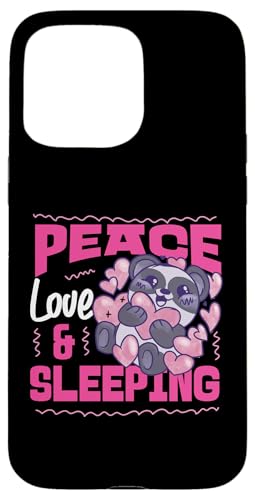Panda: Frieden, Liebe und Schlaf Hülle für iPhone 15 Pro Max von Cute Asian Panda Bear Designs For Kids