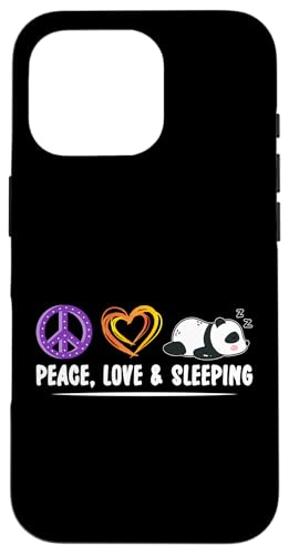 Panda: Frieden, Liebe und Schlaf Hülle für iPhone 16 Pro Panda: Frieden, Liebe und Schlaf Hülle für iPhone 16 Pro von Cute Asian Panda Bear Designs For Kids