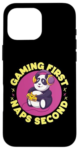 Panda: Gaming zuerst, Nickerchen Sekunde Hülle für iPhone 16 Pro Max Panda: Gaming zuerst, Nickerchen Sekunde Hülle für iPhone 16 Pro Max von Cute Asian Panda Bear Designs For Kids