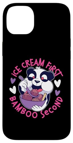 Panda: Ice Cream First, Bamboo Second für Mädchen Hülle für iPhone 14 Plus Panda: Ice Cream First, Bamboo Second für Mädchen Hülle für iPhone 14 Plus von Cute Asian Panda Bear Designs For Kids
