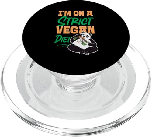 Panda: Ich ernähre mich streng vegan PopSockets PopGrip für MagSafe Panda: Ich ernähre mich streng vegan PopSockets PopGrip für MagSafe von Cute Asian Panda Bear Designs For Kids