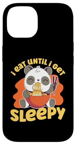 Panda: Ich esse Ramen bis ich müde werde Hülle für iPhone 14 von Cute Asian Panda Bear Designs For Kids