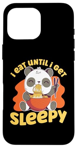 Panda: Ich esse Ramen bis ich müde werde Hülle für iPhone 16 Pro Max Panda: Ich esse Ramen bis ich müde werde Hülle für iPhone 16 Pro Max von Cute Asian Panda Bear Designs For Kids