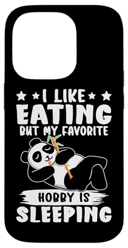 Panda: Ich esse gerne, aber mein Lieblingshobby schläft Hülle für iPhone 14 Pro Panda: Ich esse gerne, aber mein Lieblingshobby schläft Hülle für iPhone 14 Pro von Cute Asian Panda Bear Designs For Kids