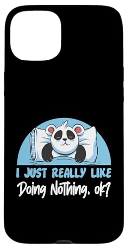 Panda: Ich mag es einfach nichts zu tun, okay? Hülle für iPhone 15 Plus Panda: Ich mag es einfach nichts zu tun, okay? Hülle für iPhone 15 Plus von Cute Asian Panda Bear Designs For Kids