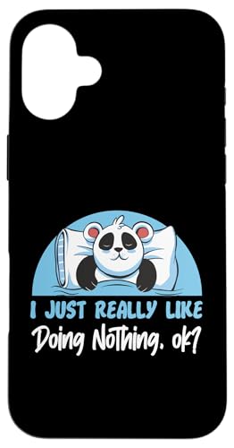 Panda: Ich mag es einfach nichts zu tun, okay? Hülle für iPhone 16 Plus Panda: Ich mag es einfach nichts zu tun, okay? Hülle für iPhone 16 Plus von Cute Asian Panda Bear Designs For Kids