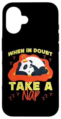Panda: Im Zweifelsfall ein Nickerchen machen Hülle für iPhone 16 Panda: Im Zweifelsfall ein Nickerchen machen Hülle für iPhone 16 von Cute Asian Panda Bear Designs For Kids