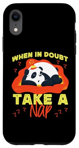 Panda: Im Zweifelsfall ein Nickerchen machen Hülle für iPhone XR von Cute Asian Panda Bear Designs For Kids