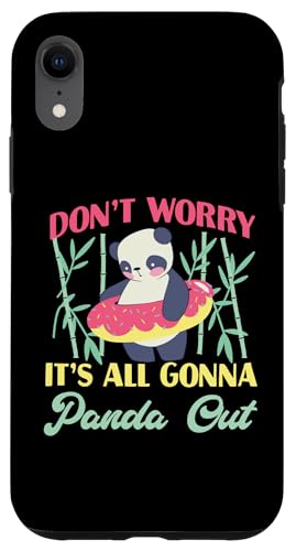 Panda: Mach dir keine Sorgen, alles wird Panda raus Hülle für iPhone XR Panda: Mach dir keine Sorgen, alles wird Panda raus Hülle für iPhone XR von Cute Asian Panda Bear Designs For Kids