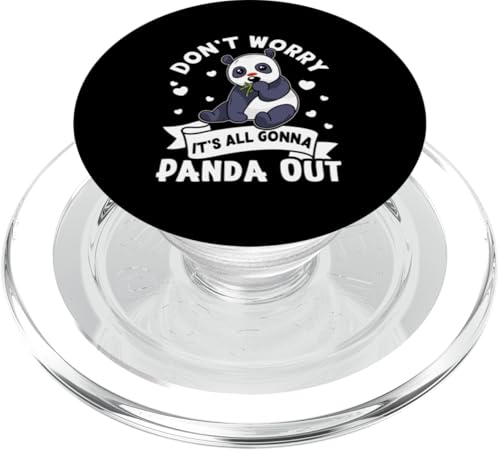 Panda: Mach dir keine Sorgen, alles wird Panda raus PopSockets PopGrip für MagSafe Panda: Mach dir keine Sorgen, alles wird Panda raus PopSockets PopGrip für MagSafe von Cute Asian Panda Bear Designs For Kids