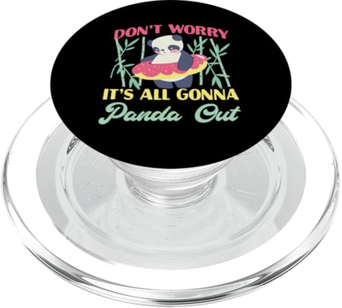 Panda: Mach dir keine Sorgen, alles wird Panda raus PopSockets PopGrip für MagSafe Panda: Mach dir keine Sorgen, alles wird Panda raus PopSockets PopGrip für MagSafe von Cute Asian Panda Bear Designs For Kids