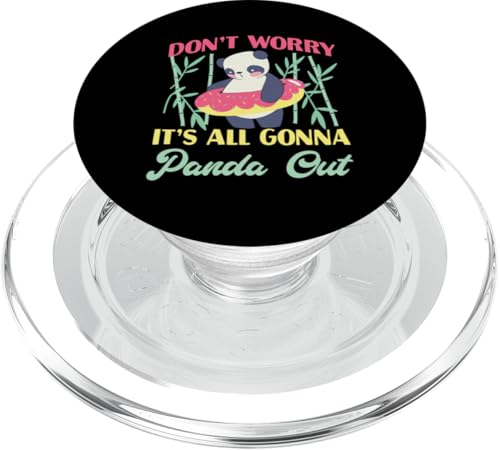 Panda: Mach dir keine Sorgen, alles wird Panda raus PopSockets PopGrip für MagSafe Panda: Mach dir keine Sorgen, alles wird Panda raus PopSockets PopGrip für MagSafe von Cute Asian Panda Bear Designs For Kids
