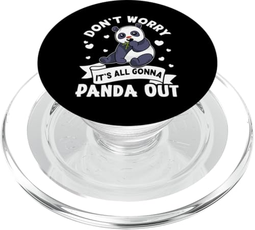Panda: Mach dir keine Sorgen, alles wird Panda raus PopSockets PopGrip für MagSafe Panda: Mach dir keine Sorgen, alles wird Panda raus PopSockets PopGrip für MagSafe von Cute Asian Panda Bear Designs For Kids