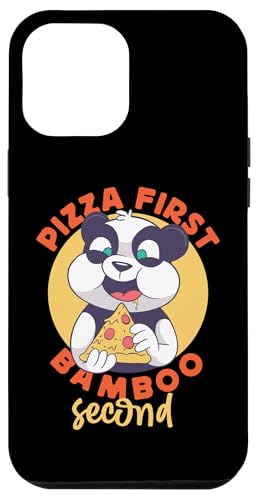 Panda: Pizza First, Bambus Second Hülle für iPhone 12 Pro Max von Cute Asian Panda Bear Designs For Kids