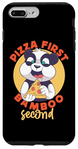 Panda: Pizza First, Bambus Second Hülle für iPhone 7 Plus/8 Plus Panda: Pizza First, Bambus Second Hülle für iPhone 7 Plus/8 Plus von Cute Asian Panda Bear Designs For Kids