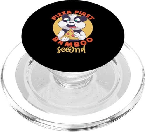 Panda: Pizza First, Bambus Second PopSockets PopGrip für MagSafe Panda: Pizza First, Bambus Second PopSockets PopGrip für MagSafe von Cute Asian Panda Bear Designs For Kids