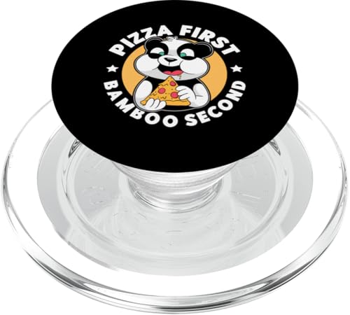 Panda: Pizza zuerst, Bamboo dann PopSockets PopGrip für MagSafe Panda: Pizza zuerst, Bamboo dann PopSockets PopGrip für MagSafe von Cute Asian Panda Bear Designs For Kids