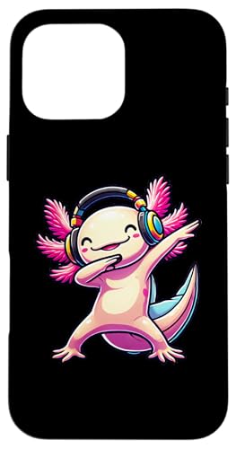 Cute Axolotl Dabbing Headphones Gamer Hülle für iPhone 16 Pro Max Cute Axolotl Dabbing Headphones Gamer Hülle für iPhone 16 Pro Max von Cute Axolotl Dabbing Video Games Apparel