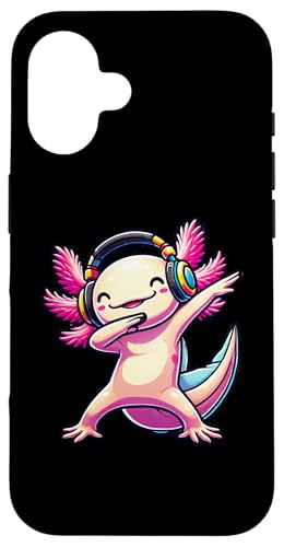 Cute Axolotl Dabbing Headphones Gamer Hülle für iPhone 16 Cute Axolotl Dabbing Headphones Gamer Hülle für iPhone 16 von Cute Axolotl Dabbing Video Games Apparel