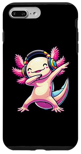 Cute Axolotl Dabbing Headphones Gamer Hülle für iPhone 7 Plus/8 Plus von Cute Axolotl Dabbing Video Games Apparel