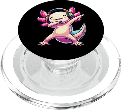 Cute Axolotl Dabbing Headphones Gamer PopSockets PopGrip für MagSafe Cute Axolotl Dabbing Headphones Gamer PopSockets PopGrip für MagSafe von Cute Axolotl Dabbing Video Games Apparel