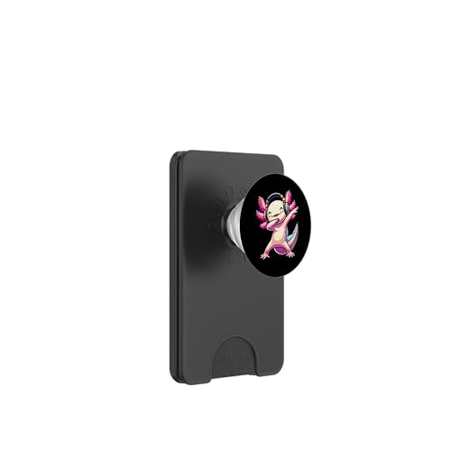 Cute Axolotl Dabbing Headphones Gamer PopSockets PopWallet für MagSafe Cute Axolotl Dabbing Headphones Gamer PopSockets PopWallet für MagSafe von Cute Axolotl Dabbing Video Games Apparel