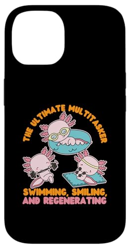 Axolotl für Mädchen: Der ultimative Multitasker: Schwimmen Hülle für iPhone 14 von Cute Axolotl Designs For Girls And Boys