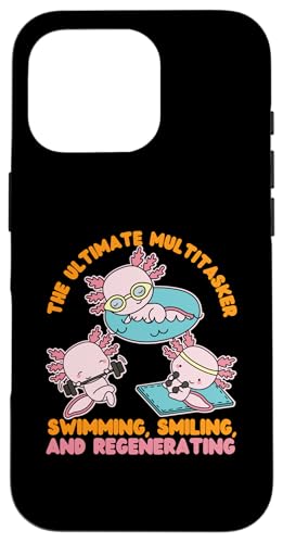 Axolotl für Mädchen: Der ultimative Multitasker: Schwimmen Hülle für iPhone 16 Pro von Cute Axolotl Designs For Girls And Boys