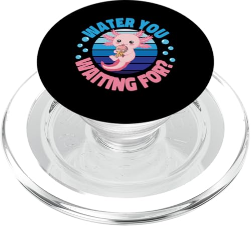 Axolotl für Mädchen: Wasser, auf das Sie warten? PopSockets PopGrip für MagSafe von Cute Axolotl Designs For Girls And Boys