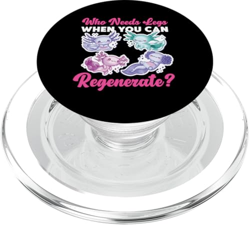 Axolotl für Mädchen: Wer braucht Beine, wenn Sie sich regenerieren können? PopSockets PopGrip für MagSafe von Cute Axolotl Designs For Girls And Boys
