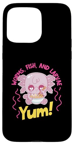 Axolotl für Mädchen: Würmer, Fische und Larven: Yum! Hülle für iPhone 15 Pro Max Axolotl für Mädchen: Würmer, Fische und Larven: Yum! Hülle für iPhone 15 Pro Max von Cute Axolotl Designs For Girls And Boys