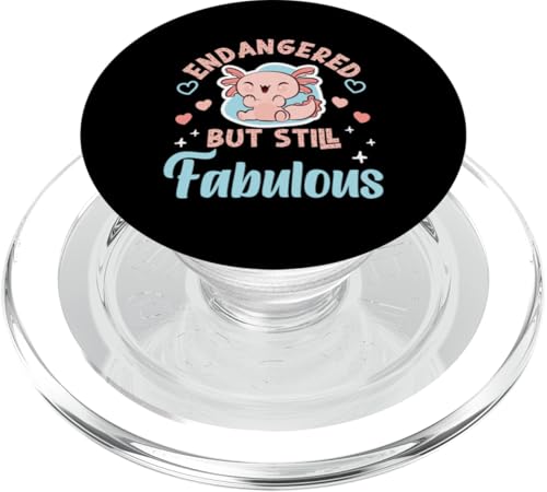 Axolotl für Mädchen: gefährdet, aber trotzdem fabelhaft PopSockets PopGrip für MagSafe von Cute Axolotl Designs For Girls And Boys