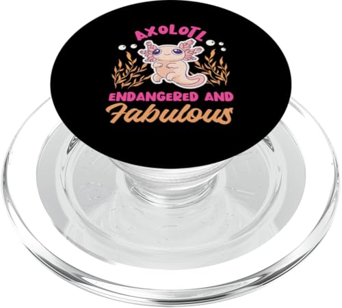 Axolotl für Mädchen: gefährdet und fabelhaft PopSockets PopGrip für MagSafe von Cute Axolotl Designs For Girls And Boys