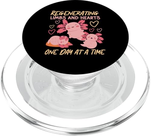Axolotl für Mädchen: regenerierende Gliedmaßen und Herzen PopSockets PopGrip für MagSafe von Cute Axolotl Designs For Girls And Boys