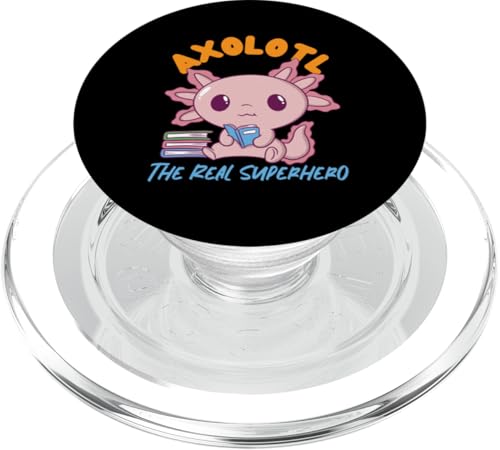 Axolotl: Der wahre Superheld PopSockets PopGrip für MagSafe von Cute Axolotl Designs For Girls And Boys