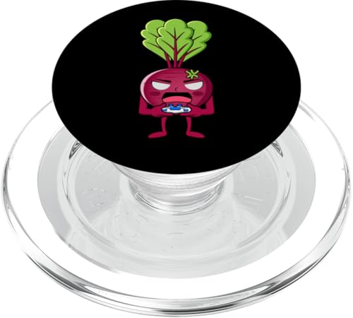 Angry Beetroot Gamer Hobby Süßes Gemüse PopSockets PopGrip für MagSafe von Cute Beetroot Juice Healthy Red Beet