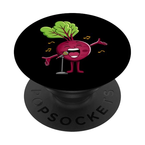 Beetroot Singing Hobby Sänger Musiker Gesangstrainer PopSockets Klebender PopGrip von Cute Beetroot Juice Healthy Red Beet