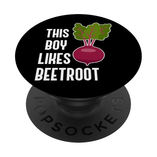 Junge mag Rote-Bete-Gemüse-Hobbyfutter PopSockets Klebender PopGrip Junge mag Rote-Bete-Gemüse-Hobbyfutter PopSockets Klebender PopGrip von Cute Beetroot Juice Healthy Red Beet