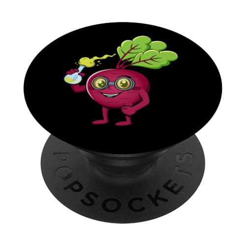 Rote-Bete-Chemiker Chemielabor Ingenieur PopSockets Klebender PopGrip von Cute Beetroot Juice Healthy Red Beet