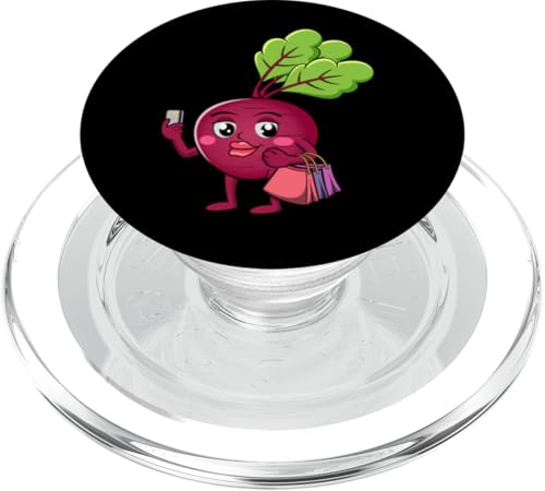 Rote Bete Shopping Ironische Rote Beete PopSockets PopGrip für MagSafe von Cute Beetroot Juice Healthy Red Beet