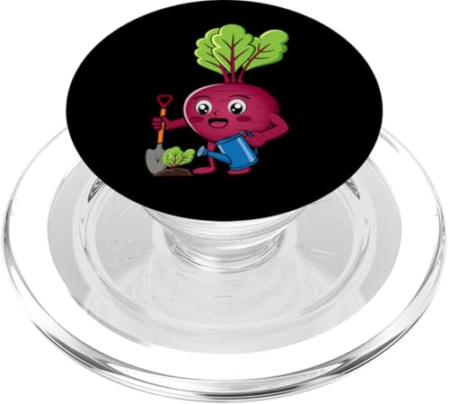 Süße Rote Bete Gartenarbeit Hobbygärtner PopSockets PopGrip für MagSafe von Cute Beetroot Juice Healthy Red Beet