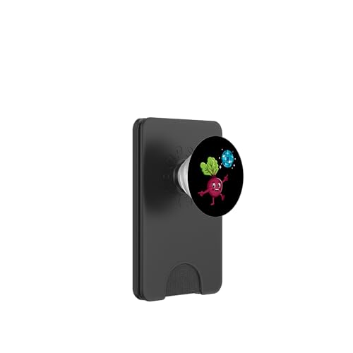 Süße Rote-Bete-Gemüse-Tänzerin PopSockets PopWallet für MagSafe von Cute Beetroot Juice Healthy Red Beet