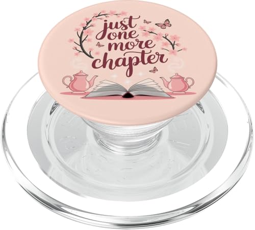 Just One More Chapter Book Lover Bookish Reading Light Pink PopSockets PopGrip für MagSafe Just One More Chapter Book Lover Bookish Reading Light Pink PopSockets PopGrip für MagSafe von Cute Booktok Book Lover Design Women Girls Co