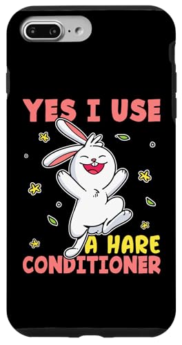 Bunnies: Ja, ich verwende einen Hare Conditioner Hülle für iPhone 7 Plus/8 Plus Bunnies: Ja, ich verwende einen Hare Conditioner Hülle für iPhone 7 Plus/8 Plus von Cute Bunny And Rabbit Designs For Kids