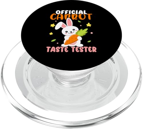 Bunnies: Offizieller Karotten-Geschmackstester PopSockets PopGrip für MagSafe Bunnies: Offizieller Karotten-Geschmackstester PopSockets PopGrip für MagSafe von Cute Bunny And Rabbit Designs For Kids